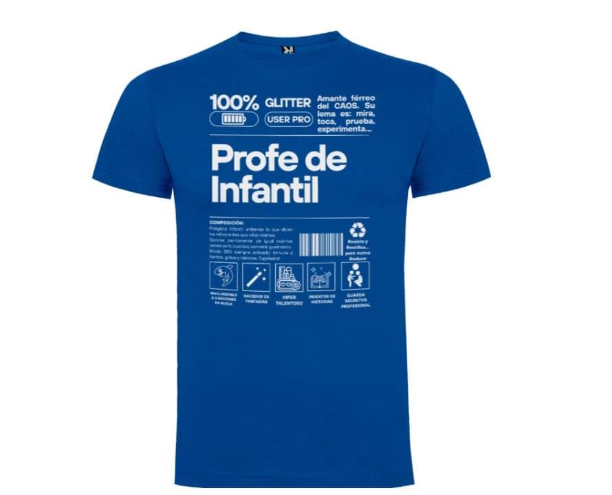 Camiseta Profe de Infantil - Imagen 6