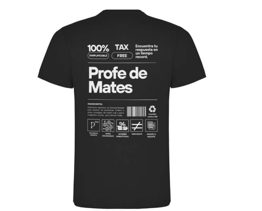 Camiseta Profe de Mates - Imagen 3