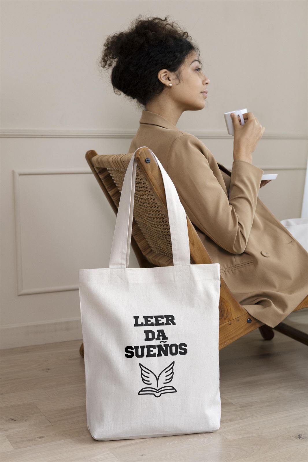 Tote bag Leer da sueños - Imagen 2