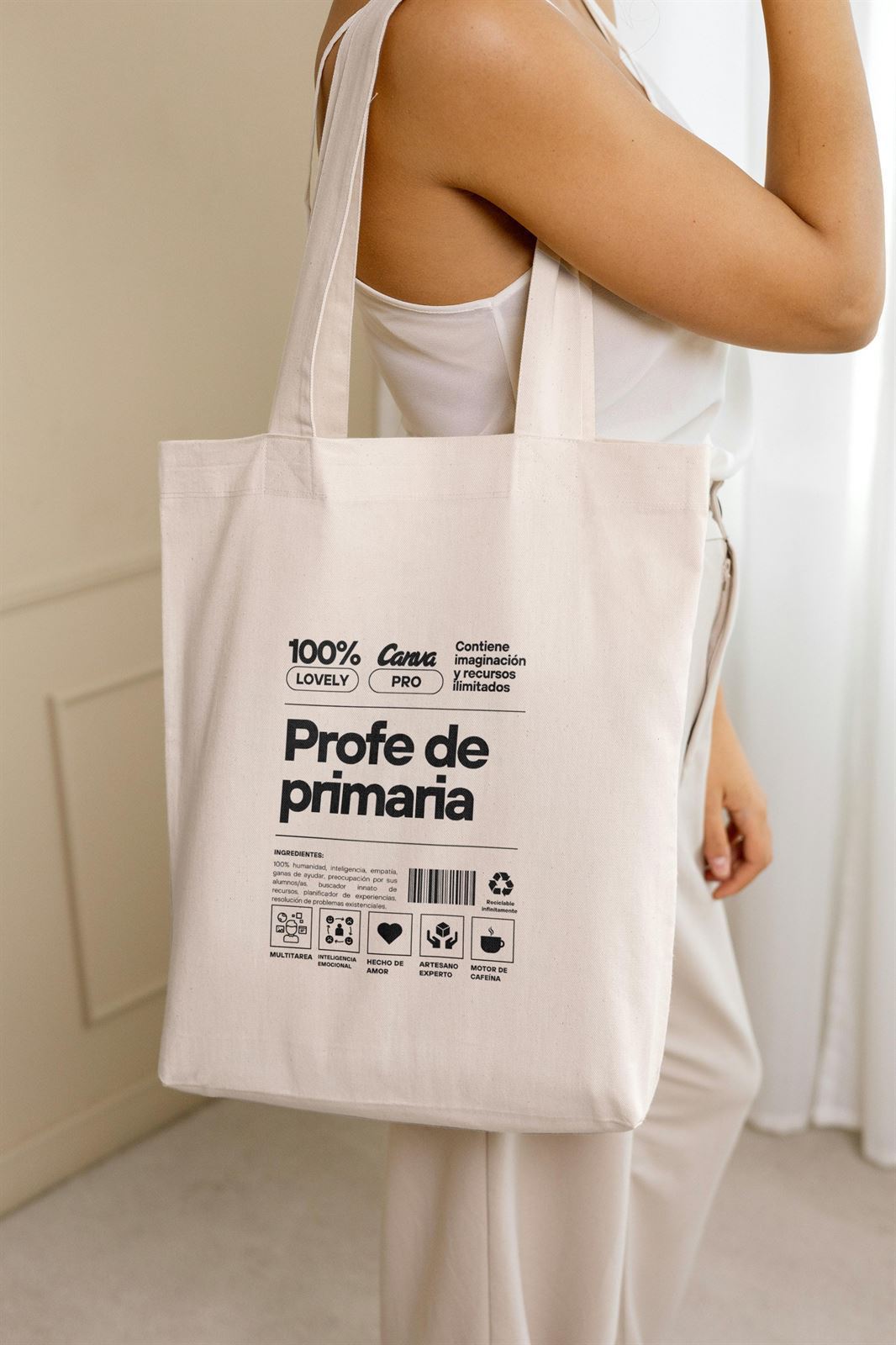 Tote bag Profe Primaria - Imagen 3