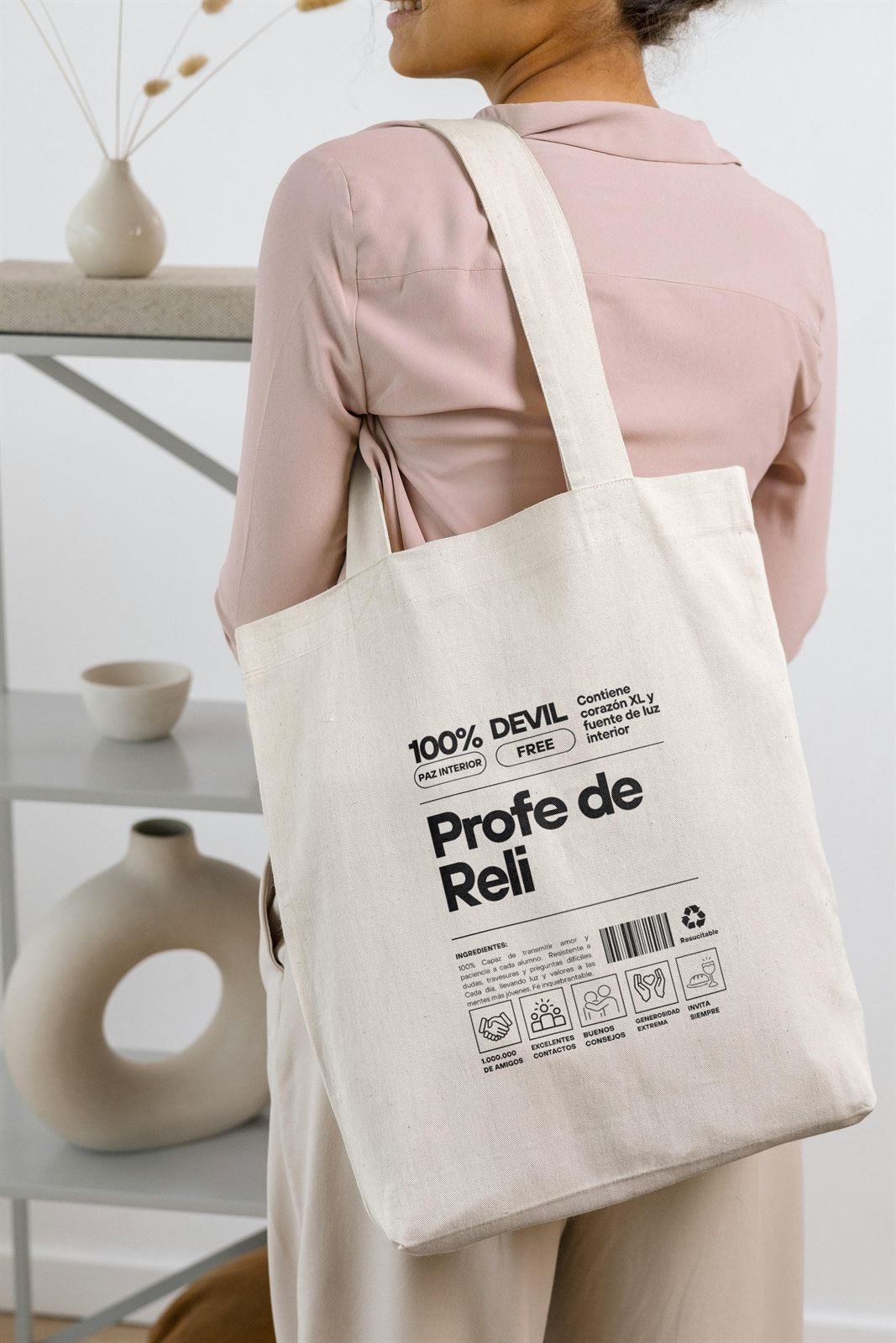 Tote bag Profe Reli - Imagen 1